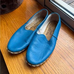 M41 Men’s / Women’s Sabah Blue Leather Loafers worn 1x